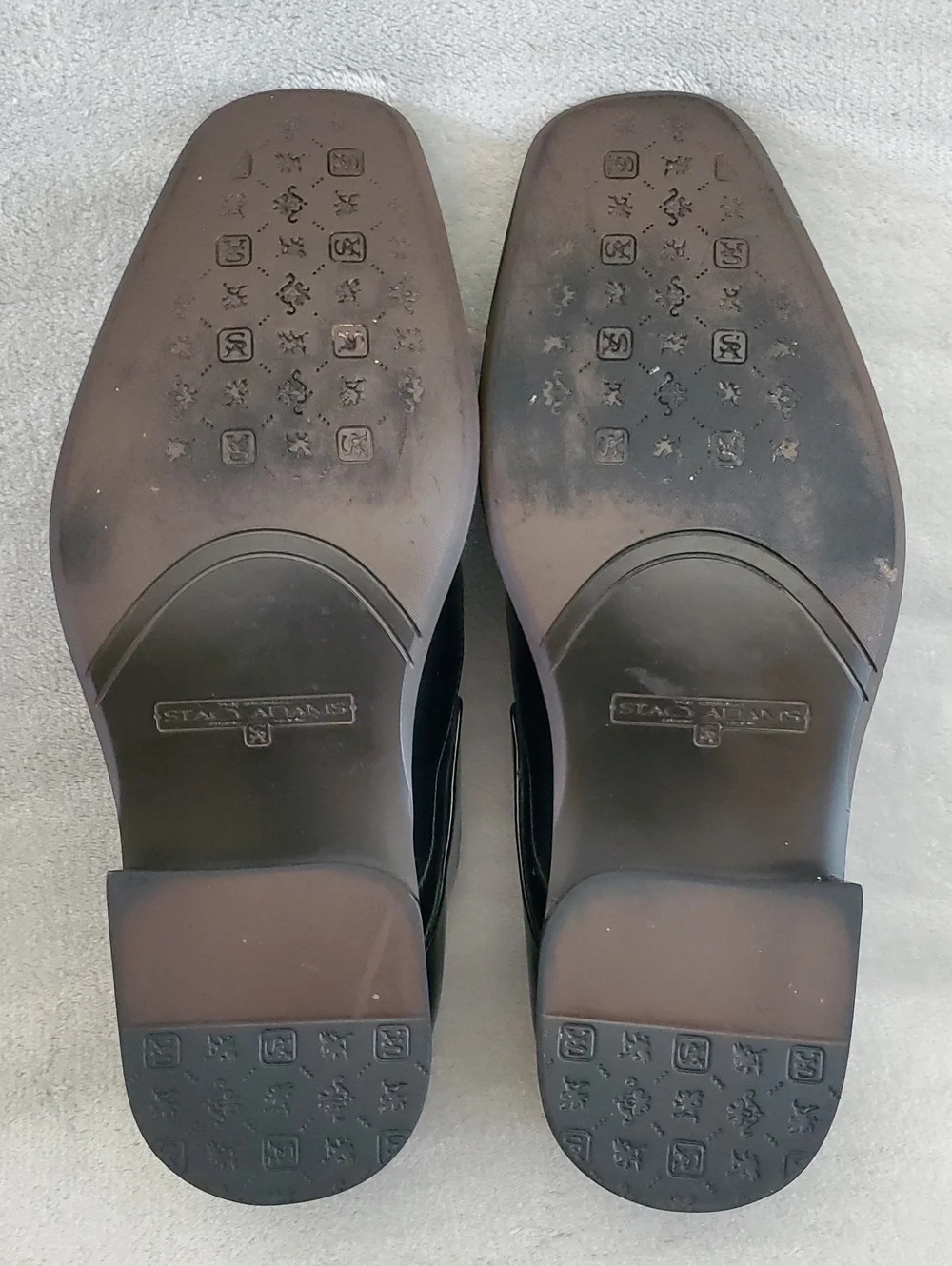STACY ADAMS Black Leather Lace-Up Dress Shoes MEN'S SIZE: 9.5M